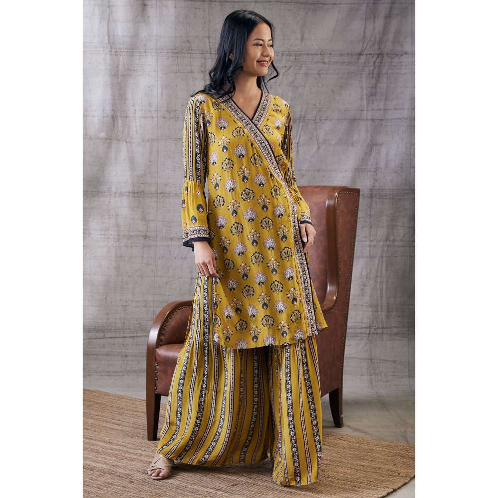 Soup by Sougat Paul Sarouk Embroidered Angarkha (Set of 2)