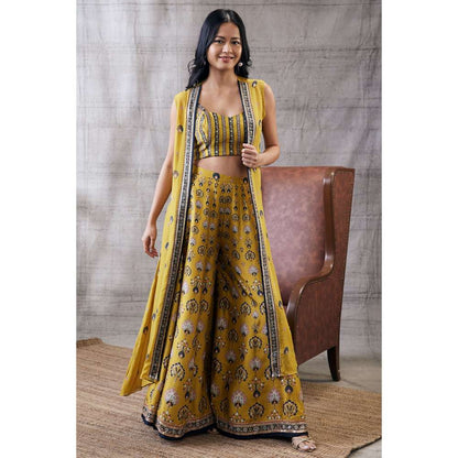 Soup by Sougat Paul Sarouk Embroidered Co-Ord Jacket (Set of 3)