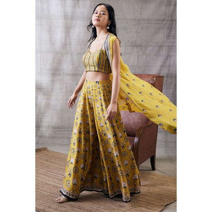 Soup by Sougat Paul Sarouk Embroidered Co-Ord Jacket (Set of 3)