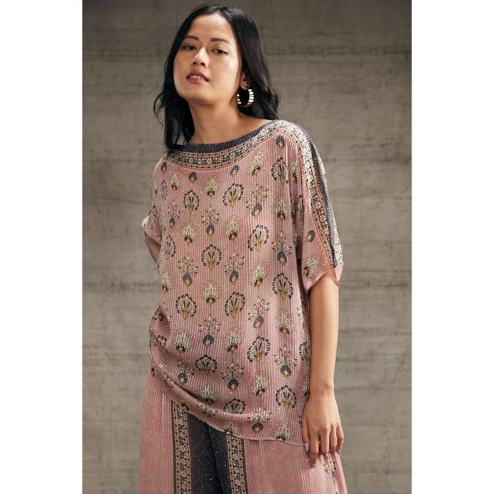 Soup by Sougat Paul Sarouk Pink Sequin Co-Ord (Set of 2)