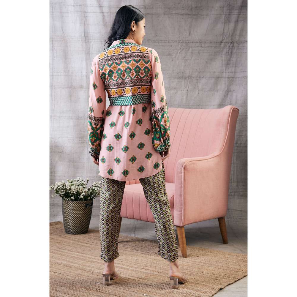 Soup by Sougat Paul Taahira Printed Co-Ord Jacket (Set of 3)