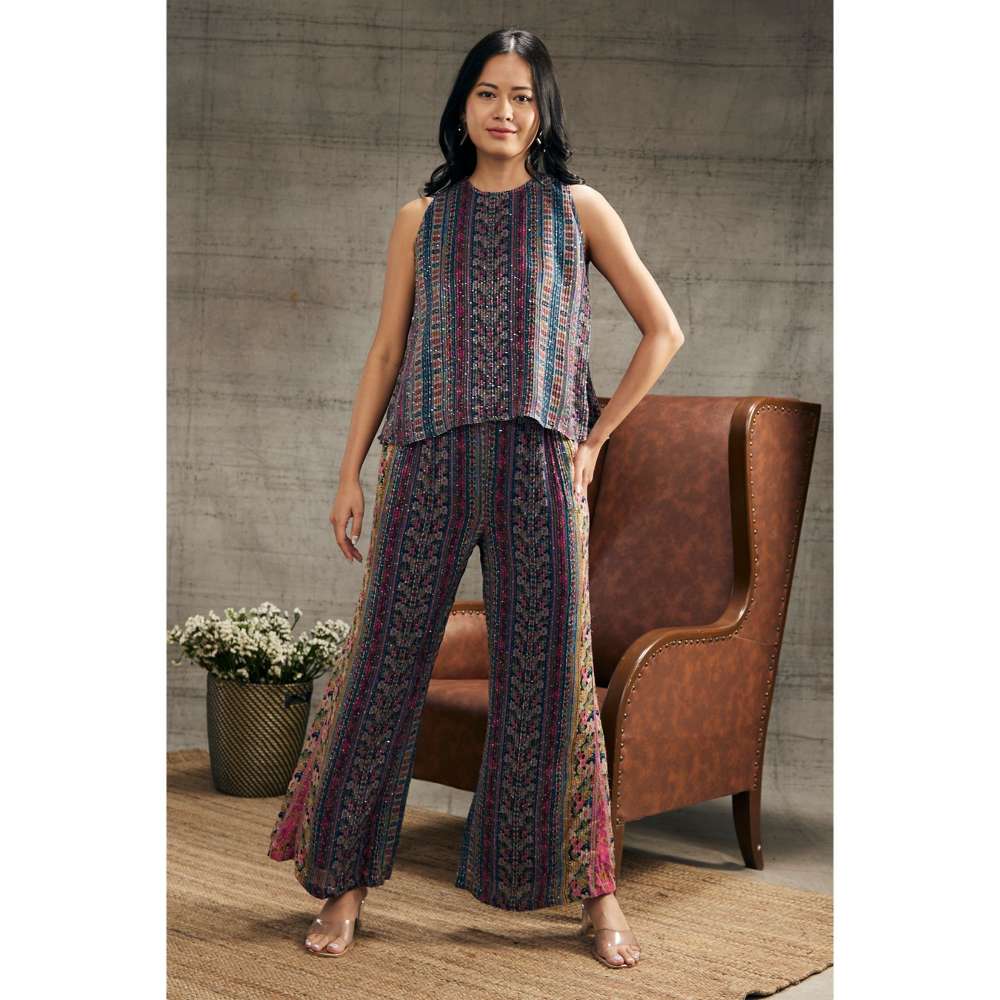 Soup by Sougat Paul Ikaya Printed Sequin Co-Ord (Set of 2)
