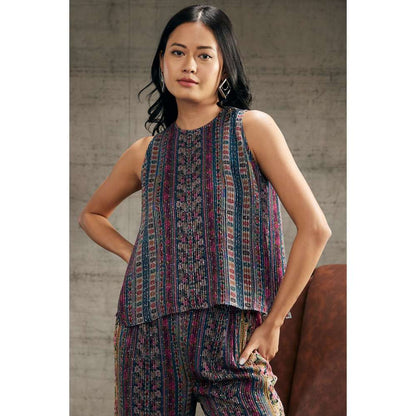 Soup by Sougat Paul Ikaya Printed Sequin Co-Ord (Set of 2)