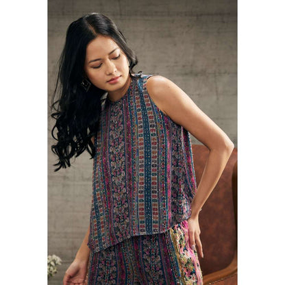 Soup by Sougat Paul Ikaya Printed Sequin Co-Ord (Set of 2)
