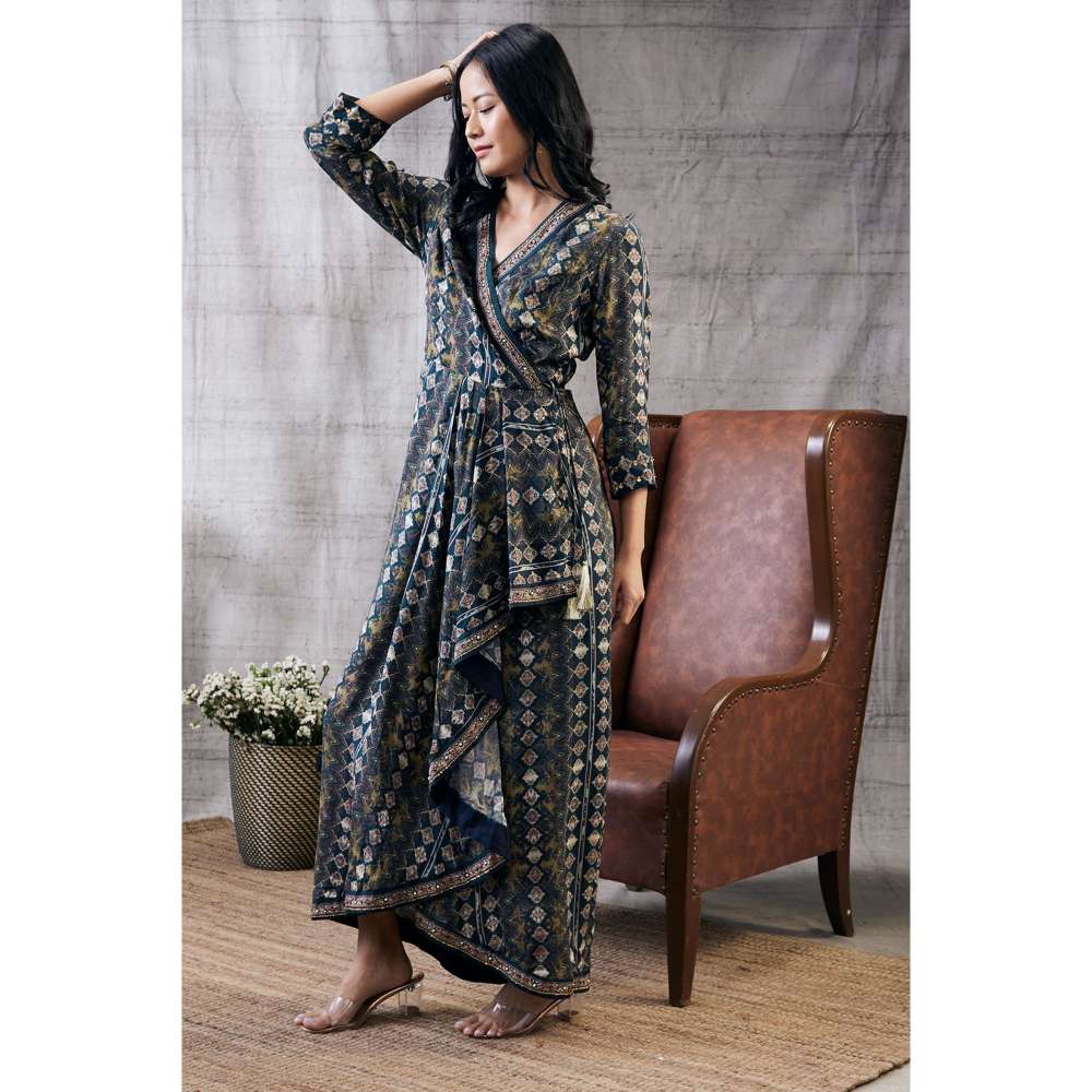 Soup by Sougat Paul Dilara Embroidered Drape Dress
