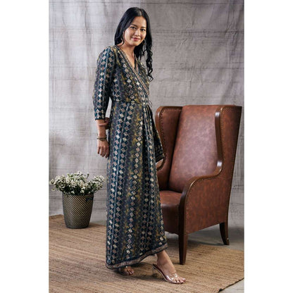 Soup by Sougat Paul Dilara Embroidered Drape Dress