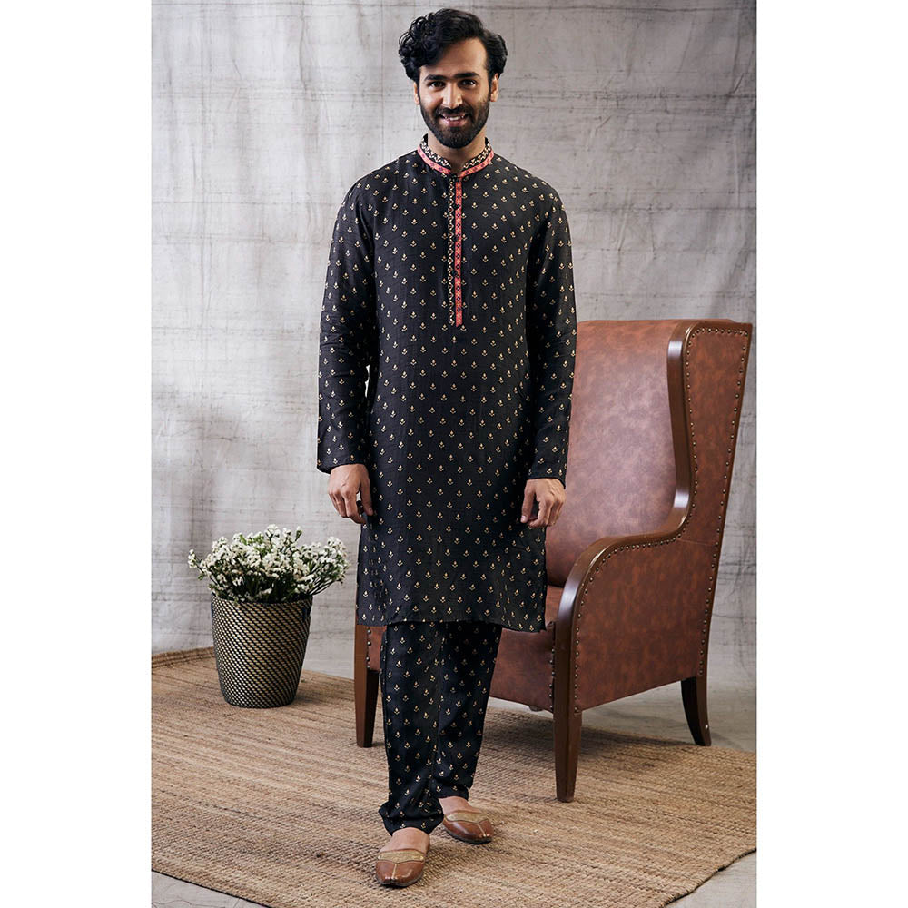 Soup by Sougat Paul Zahra Printed Kurta (Set of 2)