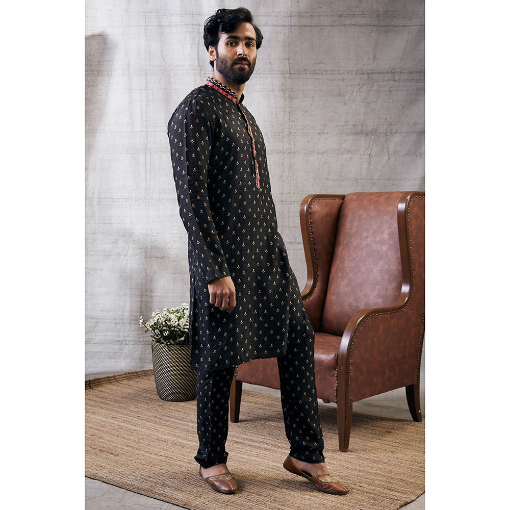 Soup by Sougat Paul Zahra Printed Kurta (Set of 2)