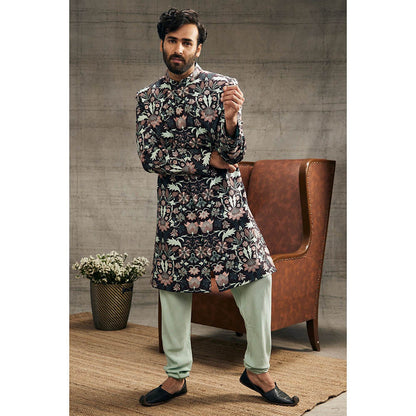 Soup by Sougat Paul Pastel Floral Printed Sherwani (Set of 2)