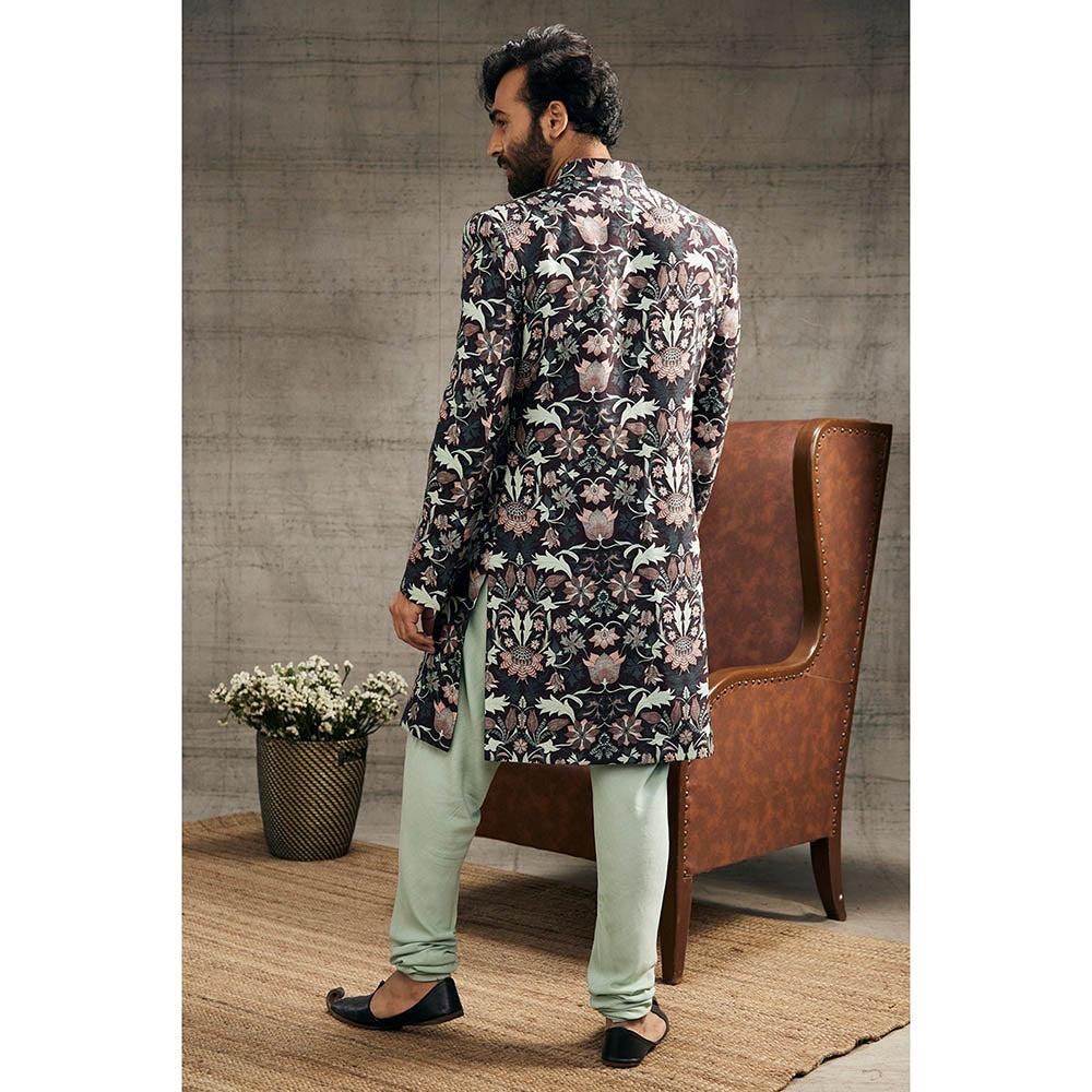 Soup by Sougat Paul Pastel Floral Printed Sherwani (Set of 2)