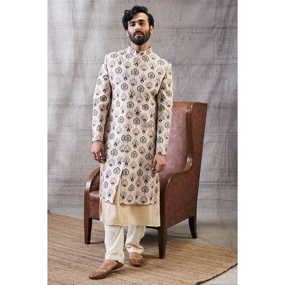 Soup by Sougat Paul Sarouk Printed Sherwani (Set of 3)