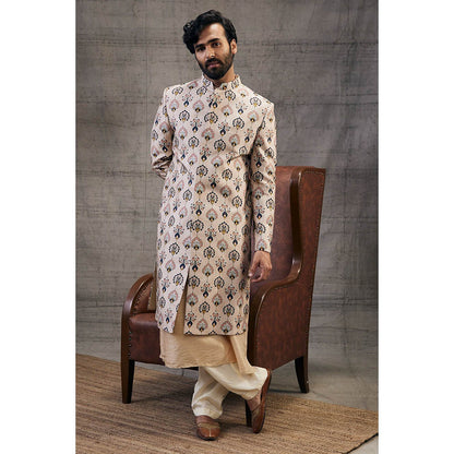 Soup by Sougat Paul Sarouk Printed Sherwani (Set of 3)