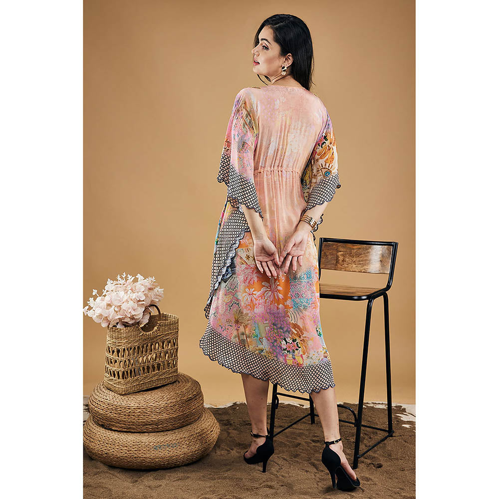 Soup by Sougat Paul Tropical Twilight Embellished Kaftan Dress