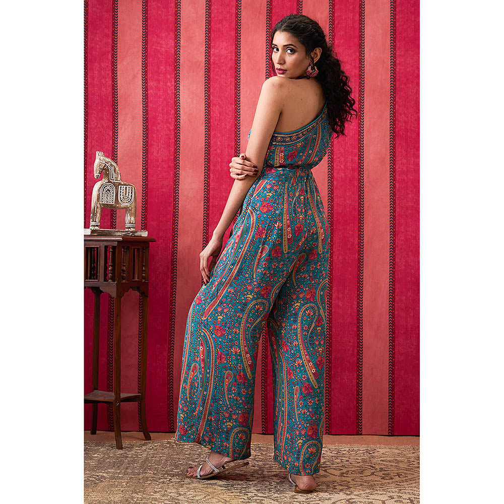 Soup by Sougat Paul Qala Green Paisley Jumpsuit