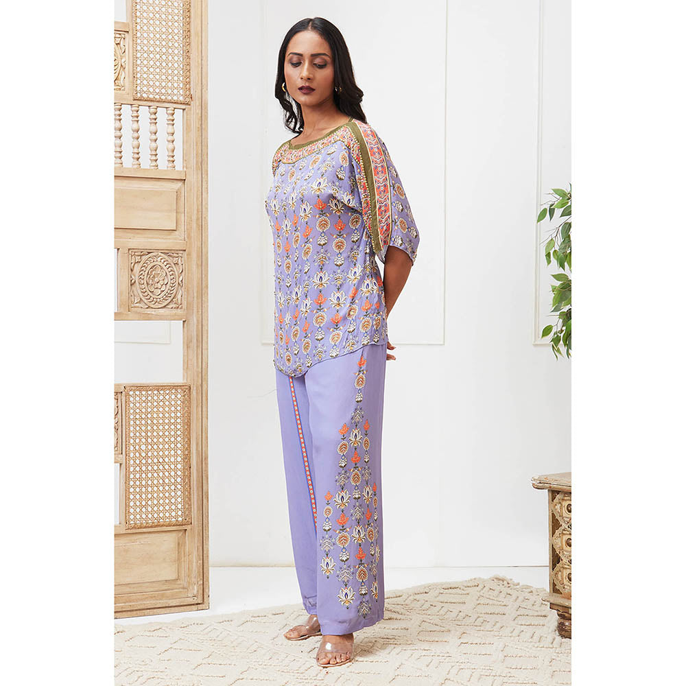 Soup by Sougat Paul Tabriz Lavender Floral Co-Ord (Set of 2)