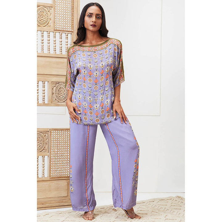 Soup by Sougat Paul Tabriz Lavender Floral Co-Ord (Set of 2)