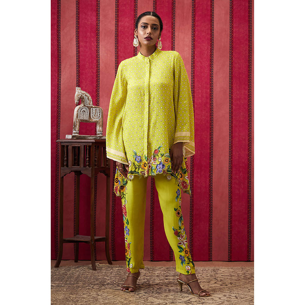 Soup by Sougat Paul Gulista Yellow Floral Co-Ord (Set of 2)