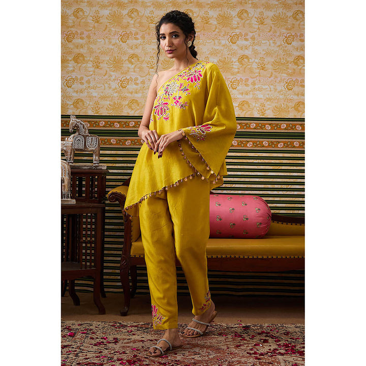 Soup by Sougat Paul Mehr Yellow Floral Co-Ord (Set of 2)