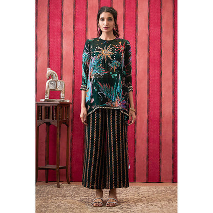 Soup by Sougat Paul Aisha Green Floral Co-Ord (Set of 2)