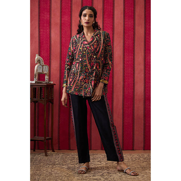 Soup by Sougat Paul Qala Multi-Color Paisley Co-Ord (Set of 2)