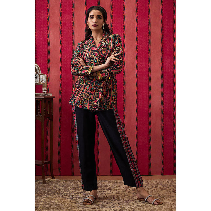 Soup by Sougat Paul Qala Multi-Color Paisley Co-Ord (Set of 2)