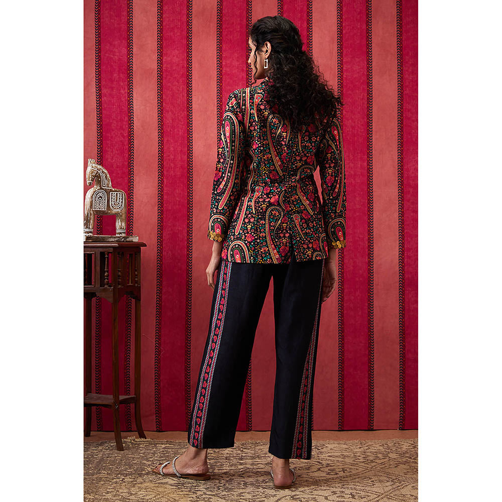 Soup by Sougat Paul Qala Multi-Color Paisley Co-Ord (Set of 2)