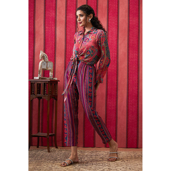 Soup by Sougat Paul Qala Multi-Color Paisley Co-Ord (Set of 2)