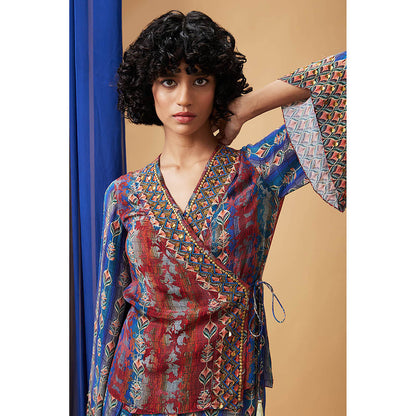 Soup by Sougat Paul Adah Multi-Color Printed Co-Ord (Set of 2)