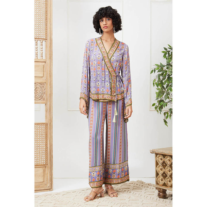 Soup by Sougat Paul Tabriz Lavender Floral Co-Ord (Set of 2)