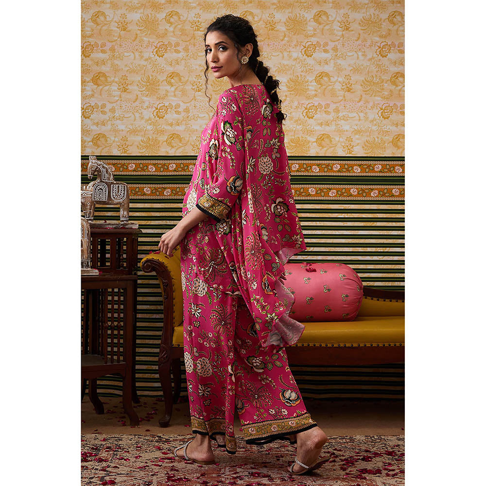 Soup by Sougat Paul Mehr Pink Floral Co-Ord (Set of 2)