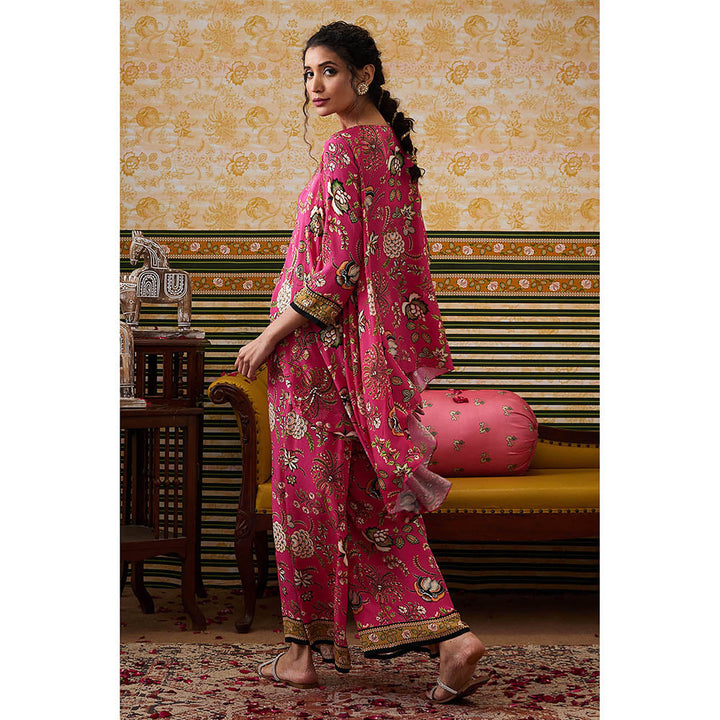 Soup by Sougat Paul Mehr Pink Floral Co-Ord (Set of 2)