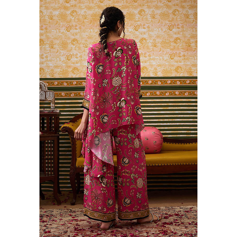 Soup by Sougat Paul Mehr Pink Floral Co-Ord (Set of 2)