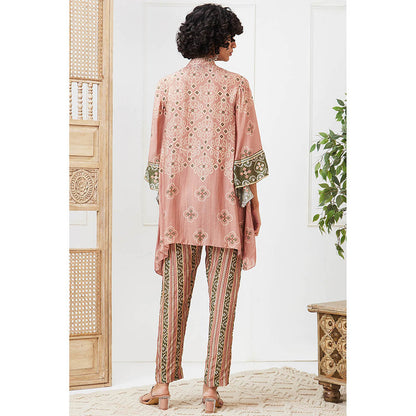 Soup by Sougat Paul Bandej Off White Printed Kurta with Pant (Set of 2)