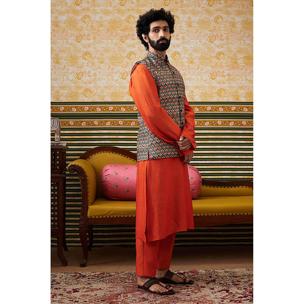 Soup by Sougat Paul Adah Bundi With Kurta (Set of 3)