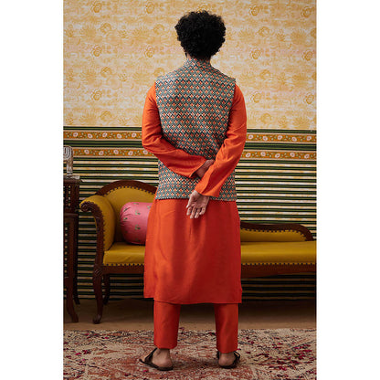 Soup by Sougat Paul Adah Bundi With Kurta (Set of 3)