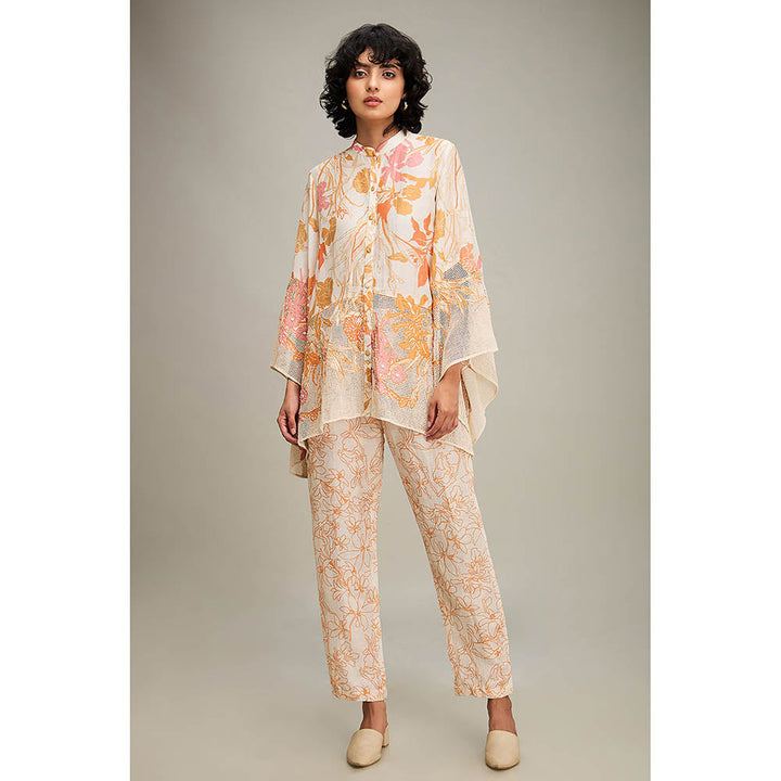 Soup by Sougat Paul Zinnia Applique Co-Ord (Set of 2)