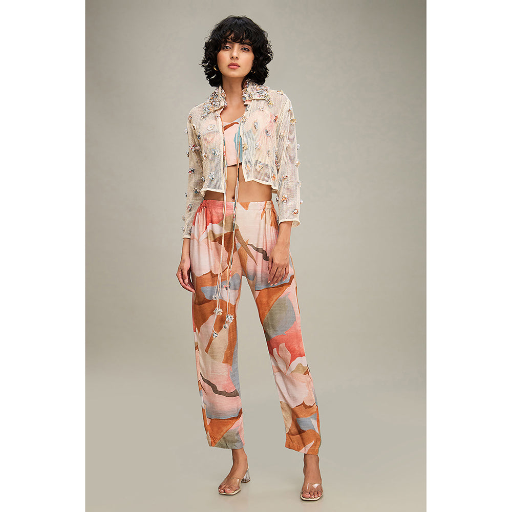 Soup by Sougat Paul Conversation Embellished Co-Ord (Set of 3)