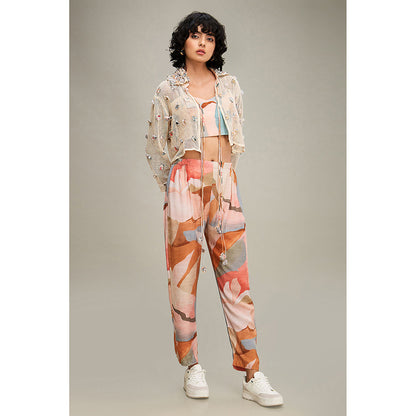 Soup by Sougat Paul Conversation Embellished Co-Ord (Set of 3)