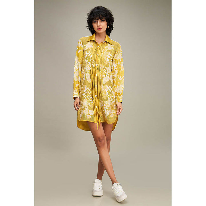 Soup by Sougat Paul Ahyana Applique Shirt Dress (Set of 2)