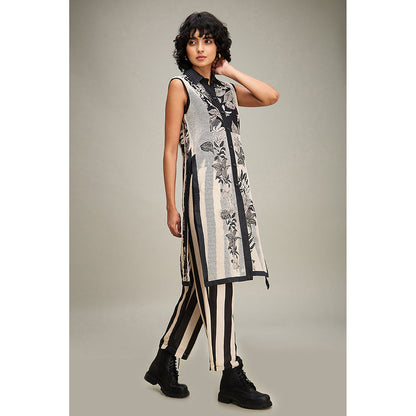 Soup by Sougat Paul Ahyana Applique Kurta and Pant (Set of 2)