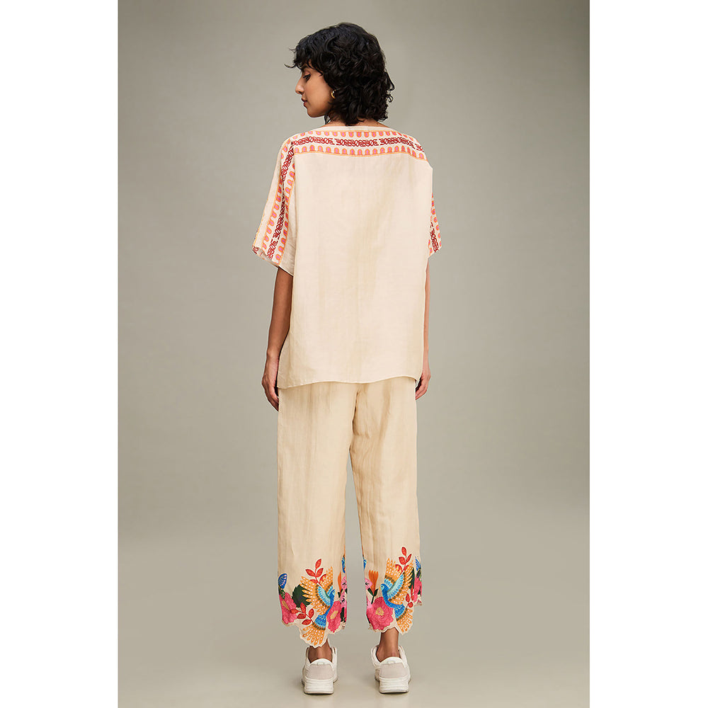 Soup by Sougat Paul Avian Canopy Kimono Co-Ord (Set of 2)