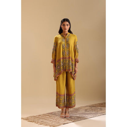 Soup by Sougat Paul Yellow Eraya Embellished Co-Ord (Set of 2)