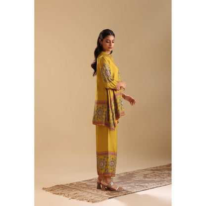 Soup by Sougat Paul Yellow Eraya Embellished Co-Ord (Set of 2)