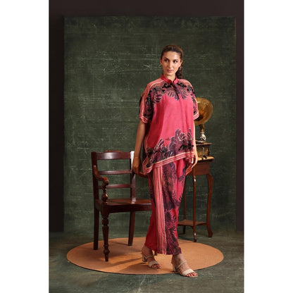 Soup by Sougat Paul Pink Kaira Embellished Co-Ord (Set of 2)