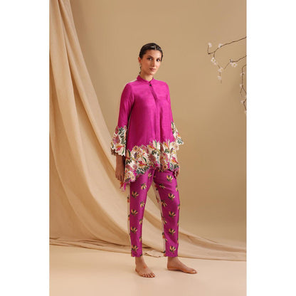 Soup by Sougat Paul Pink Aarani Embroidered Co-Ord (Set of 2)