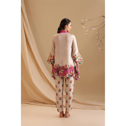 Soup by Sougat Paul Pink Aarani Embroidered Co-Ord (Set of 2)