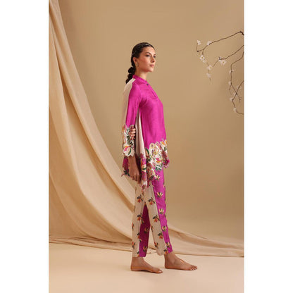 Soup by Sougat Paul Pink Aarani Embroidered Co-Ord (Set of 2)