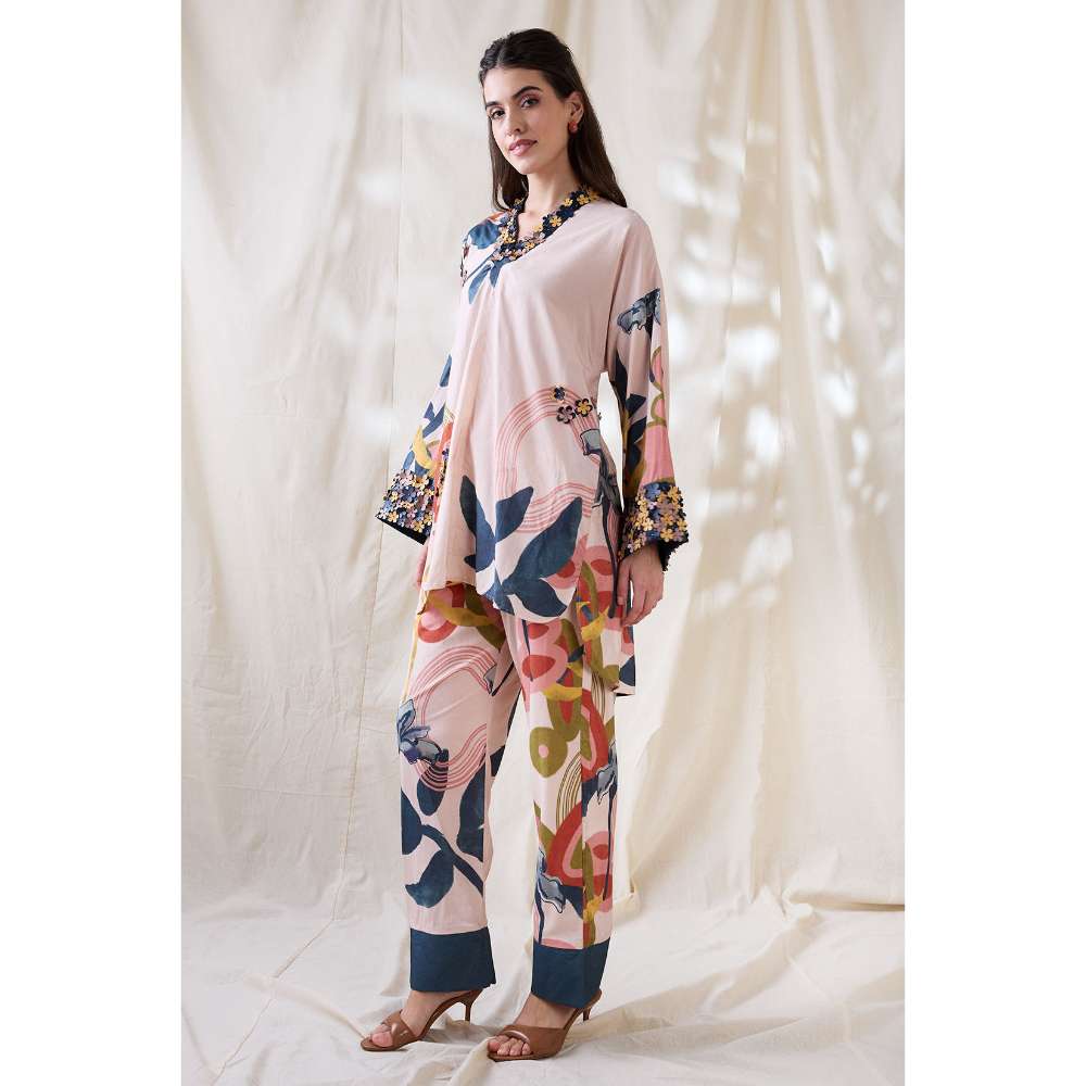 Soup by Sougat Paul Floral Embellished Co-Ord (Set of 2)