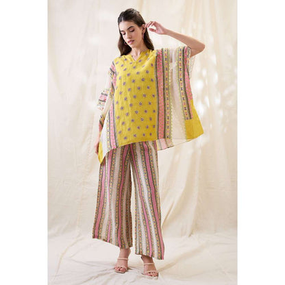 Soup by Sougat Paul Yellow Nooma Printed Co-Ord (Set of 2)