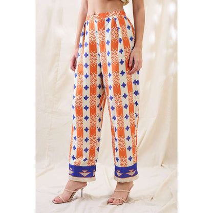 Soup by Sougat Paul Kitchra Appliqued Printed Co-Ord (Set of 2)